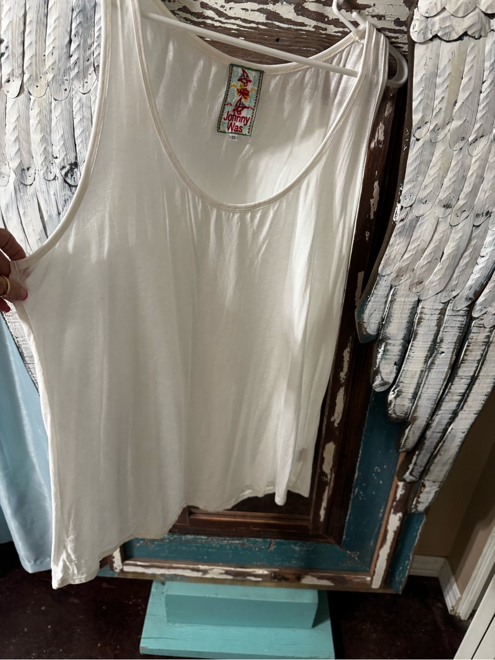 Johnny Was white Essential Soft Touch Tank Top - Picture 2 of 5